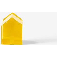 Maison Luré Askılık Sarı Metal Duvar Askısı - Balkon ve Bahçe Dekoru