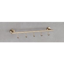 Maison Luré Askılık Duvara Montajlı Uzun Havluluk Gold Renk 60X71X46 mm