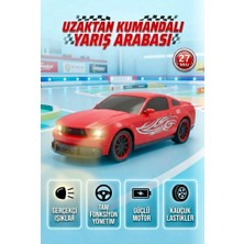 Farbu Oyuncak Mustang Dev Boyutlu Uzaktan Kumandalı Yarış Arabası Işıklı 1:10 Ölçekli 6 Fonksiyonlu Oyuncak Araba