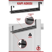 Maison Luré Askılık Kapı Arkası Organizer Mutfak Banyo Siyah