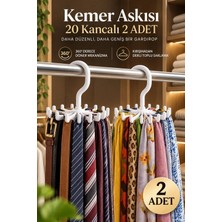 Maison Luré Askılık Kemer Askısı 20 Kancalı 2 Adet