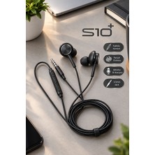 Giyitec Kablolu Kulak Içi Kulaklık Mikrofonlu 3.5mm Aux Silikonlu Stereo Kulaklık Siyah