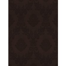 Süs Duvar Kağıtçılık Kahverengi Damask Desenli  Duvar Kağıdı