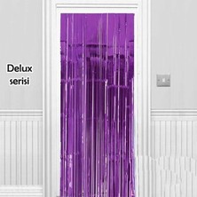 Lovesta Home Işıltılı Duvar ve Kapı Perdesi Mor Renk 90X200 cm