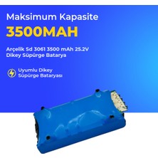 Ümit Maker Arçelik Sd 3061 3500 Mah 25.2V Dikey Süpürge Batarya