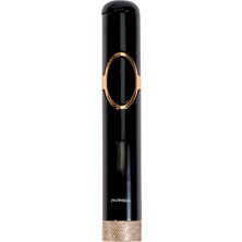 Parmida Tek Torch Pürmüz Siyah Gold Delici Sehpahlı Metal Puro Çakmağı TR10037