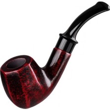 Maison Luré Pipo 9mm Kırmızı Sandalwood Eğimli Sap Ahşap , Zarif ve Kullanışlı Tasarım