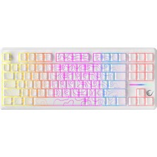 Rampage KB-R107 Beyaz Us Layout Gaming Membrane Oyuncu Klavyesi