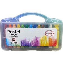 Miart Pastel Boya 12 Renk Çantalı