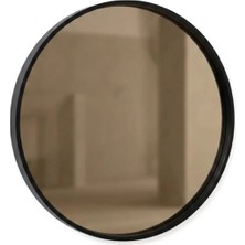 Klass Dekor Ceviz/ Meşe/ Beyaz/ Siyah Masif Ahşap Yuvarlak Çerçeveli Koridor-Banyo-Salon- Ofis Cırcle Ayna Çap 30 cm