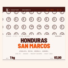 Greenwich Coffee Honduras San Marcos Çekirdek Kahve 1000 gr