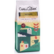 Cups & Clouds Colombia Supremo Decaf 250 G Şeker Kamışı Yöntemiyle Kafeinsizleştirilmiş Orta-Koyu Kavrulmuş Çekirdek Kahve Set