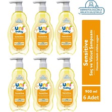 Uni Baby Sensitive Saç ve Vücut Sampuanı 900 ml x 6 Adet