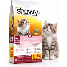 Showy Tavuklu Yavru Kedi Kuru Maması 15+2 kg