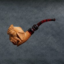 Maison Luré Pipo Tuğra 9mm Filtreli Akrilik Saplı Lületaşı - Şık ve Rahat Kullanım