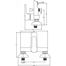 İtimat Nsk Alamera Pro N3031802 Banyo Bataryası Krom