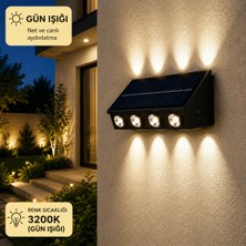 Cata Kos 20W Solar LED Duvar Apliği – IP65 Dış Mekân 3200K Gün Işığı