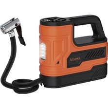 Auhma A7788 150 Psı Dijital Araç Lastik Şişirme Hava Kompresörü Turuncu – 12V Çakmaklık Girişli, Otomatik Durdurma, LED Aydınlatmalı, 3 Metre Kablolu