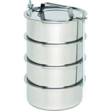 Maison Luré Saklama Kabı Sada Güneş Çelik NO-14CM 4lü Metal Sefer Tası