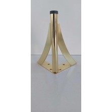 Ratemo Mobilya Elegance Lüks Metal 18 cm Gold Kaplama Mobilya Ayağı (4 Adet)