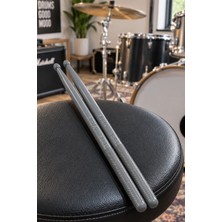 Midex GFK-901GRY Pro 5A Profesyonel Kırılmaz Baget Fiber Karbon Drumsticks Gri Renk Davul Bateri Bageti