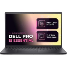 Dell Pro 15 Essential Intel Core I7-1355U 16GB 1tb SSD 15.6" Fhd Ubuntu Laptop, Notebook PV15250_RPLU_008
