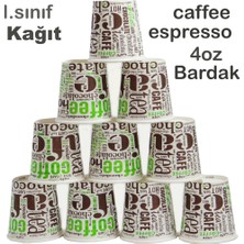 Yılhan Ambalaj 4 Oz Karton Bardak Sızdırmaz Espresso ve Kahve Bardağı - 100 Adet