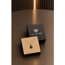 Ada Life Gümüş (Özel KUTULU)925 Ayar Gümüş Yuvarlak Model Oksitli Telkari Kadın Kolye
