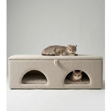 Maison Luré Puf & Bench Çok Amaçlı Kedi Evi ve Depolama Bankı