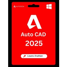 Autodesk Autocad 2025 (Windows) - 1 Pc 1 Yıl Autodesk Key