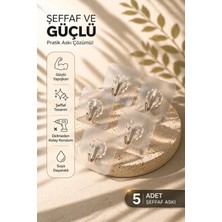 Maison Luré Askılık Süper Güçlü Yapışkanlı Çerçeve ve Duvar Askısı 5 Adet