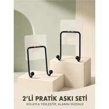 Maison Luré Askılık Çok Amaçlı Duvar Tipi Yapışkanlı Askı Seti 2 Adet