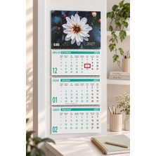 Lizy 2027 Çiçekler Temalı Gemici Takvimi Spiralli 33X24 cm Tasarım-4