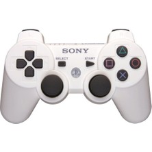 Sony Ps3 Kablosuz Beyaz Joystick - Wireless Dualshock Oyun Kolu Dayanıklı Kontrol Özelliği