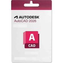 Autodesk Autocad 2026 (Pc) - 1 Pc 3 Yıl Dijital Kod