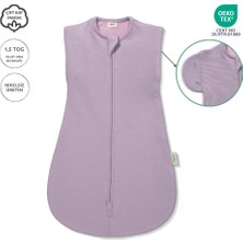Zuppers Çift Katlı Kalın Pamuk Bebek Kundak Tulum - 1,5 Tog - Lila (6-12 Ay)