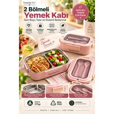 Maison Luré Yemek Kabı Paslanmaz Çelik 2 Bölmeli Sızdırmaz Kapaklı