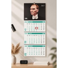 Lizy 2027 Atatürk Temalı Gemici Takvimi Spiralli 33X24 cm Tasarım-2