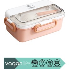Maison Luré Yemek Kabı 900ML 1 Katlı 3 Bölmeli Paslanmaz Çelik Sefer Tası Yemek Kutusu