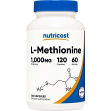 Nutricost L-Methionine 1,000 Mg 120 Capsules