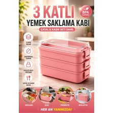 Maison Luré Yemek Kabı 3 Katlı Bölmeli Taşınabilir Beslenme Saklama Kutusu
