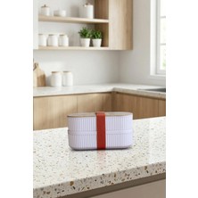 Maison Luré Saklama Kabı Iki Katlı Bento Lunch Box Lastikli Sefer Tası