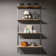 Maison Luré Askılık Raflı Sistemi Duvar Rafı 65 × 200 cm