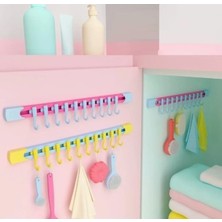 Maison Luré Askılık 10 Kancalı Mutfak ve Banyo Düzenleyici Askı 30 cm