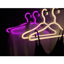 Maison Luré Askılık Neon Işıklı Elbise Askısı Neon LED Askı Aydınlatma