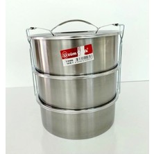 Maison Luré Yemek Kabı Sefer Tası 3 Lü Orta Boy Yemek Saklama Kabı