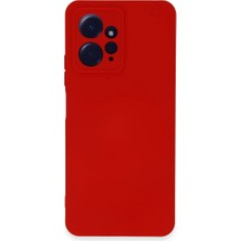 TeknoKapsül Xiaomi Redmi Note 12 4g Kılıf Nano Içi Kadife Silikon - Kırmızı