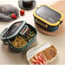 Maison Luré Yemek Kabı Jouis Beslenme Kutusu 1200 ml 2 Katlı 6 Bölmeli Bpa'sız Pp Sefer Tası