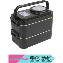 Maison Luré Yemek Kabı 2 Katlı 4 Bölmeli 1200ML Çelik Yemek Kutusu