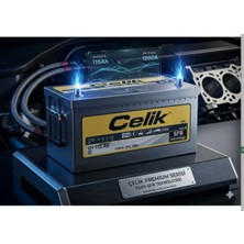 12V 115 Amper Çelik Akü. Yeni Üretim.